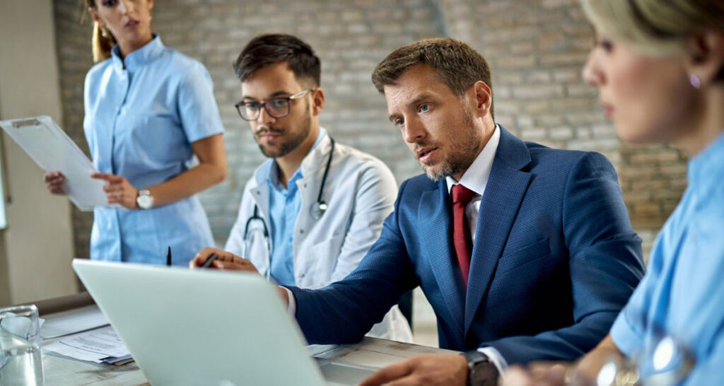 Healthcare IT services team